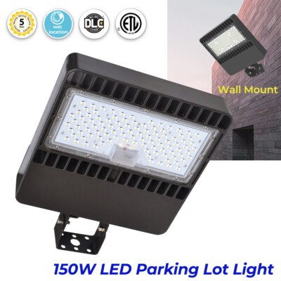 LED Shoebox Light 150W Commercial Led Parking Lot Flood Light IP65 Wall Mount