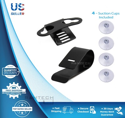 Car Windshield Suction & Sun Visor Clip Mount For Escort X70 X80 Radar Detector
