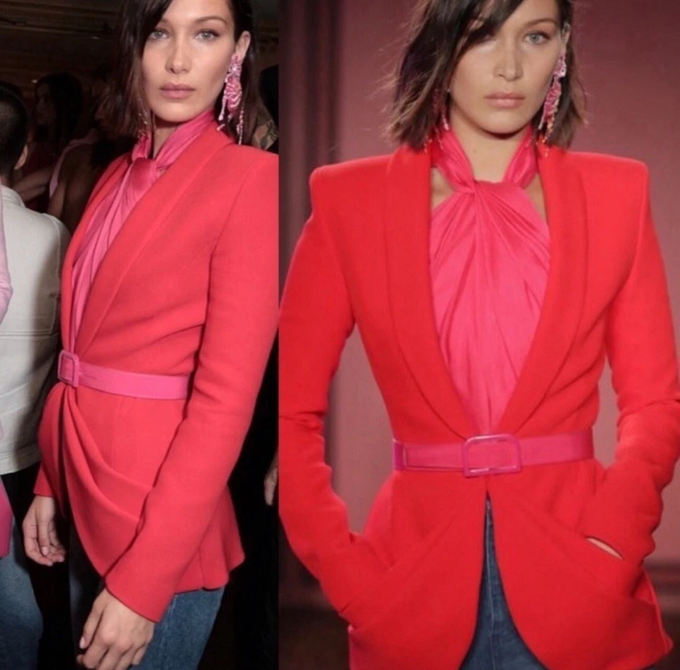 Blazer de bolsillo drapeado Brandon Maxwell Foto 2 de 4