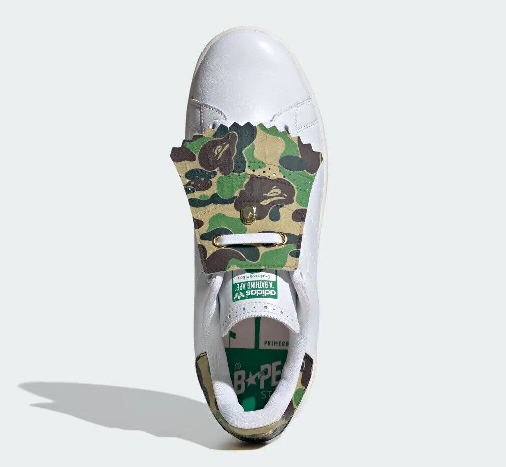 New! BAPE X ADIDAS Size M8.5 / W9.5 Stan Smith Golf 30th New! BAPE X ADIDAS Size M8.5 / W9.5 Stan Smith Golf 30th