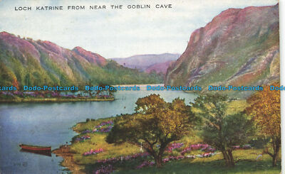 R646954 Loch Katrine aus der Nähe der Koboldhöhle. Valentine. Valesque