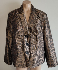 Chicos NWT 3 XLarge 16-18 Lady Leopard Layla Button Front Jacket