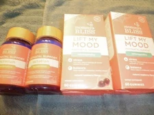 Mommy’s Bliss LOT OF 4 LIFT MY MOOD(FREE) & LACTATION POSTNATAL 60 Gummy/caps