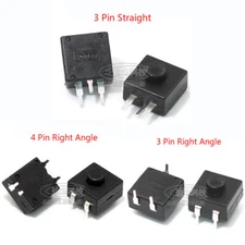 DC 30V 1A Double Row Latching On Off Mini Flashlight Torch Push Button Switch