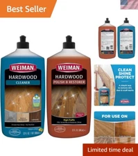 Versatile Hardwood Floor Polish and Cleaner - Safe for Kids & Pets, 2-Pack