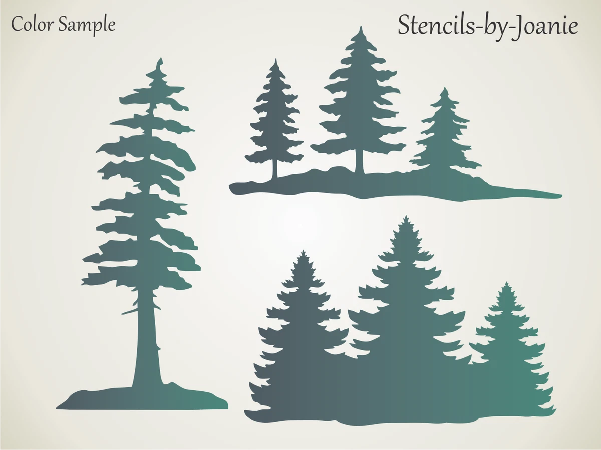 Pine Tree Stencils