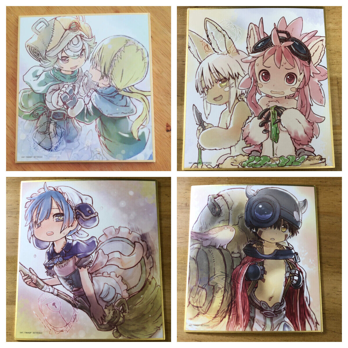 anime MADE IN ABYSS -Autograph Board Special Benefits for visitors limited  4set | eBay