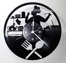 OROLOGIO DA PARETE FATTO A MANO - CUCINA CHEF CASA ARREDAMENTO Idea Regalo