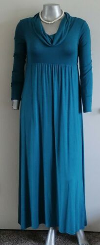 NWT MOTHER BEE MATERNITY MAXI DRESS Size S Cowl Neck Long Sleeve Empire waist