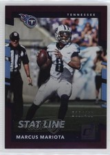 2017 Panini Donruss Stat Line Season 28/400 Marcus Mariota #214 0c6