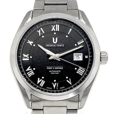 UNIVERSAL GENEVE 8102.105 Automatic Exhibition Black Excellent condition Rare