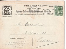 Netherlands 1937 illustrated postcard Den Haag Van Stockum boekhandel