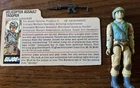 1983 GI Joe Helicopter Assault Trooper Airborne file card and helmet