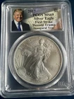 2017 American Silver Eagle $1 – PCGS MS69 – First Strike – Donald Trump Inaugura