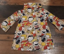 Vintage Charlie Brown Danskin USA Turtleneck Kids Youth Size 3/4 Full Print