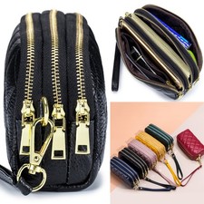 Women Clutch Evening Bag Elegant Real Leather Detachable Wristlet Strap Wallet