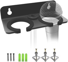 Multi Microphone Holder for Handheld Dynamic, Wired and Wireless Mics Black