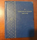 Vintage Whitman Lincoln Cents Coin Album 1909–1940 with Wheat Pennies