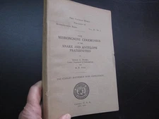 Hopi Indians Mishongnovi Ceremonies Snake Antelope Dance Mythology 1902 Plates