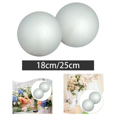 2 Pieces Craft Foam Balls Christmas Tree Baubles Pendant Supplies for DIY