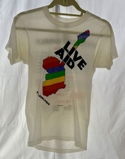 VTG 1985 LIVE AID Philadelphia T Shirt Small Screen Stars 50/50 Feed The World