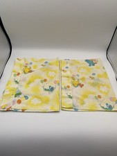 2 VTG Sesame Street Pillow Cases Big Bird, Oscar the Grouch, Grover 18 x12