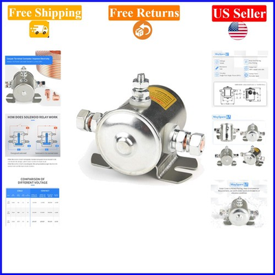 #ad Max Transient 200A 12V Marine Solenoid Relay 3 Terminal Heavy Duty $42.95