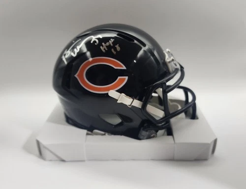 BRIAN URLACHER Signed Auto Chicago Bears Riddell Mini Helmet JSA Witnessed
