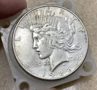 1928 - P PEACE SILVER DOLLAR RARE VF+/XF DETAILS KEY DATE COIN - MINTAGE 360,649