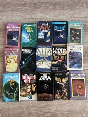 Larry Niven Vintage Sci-Fi Lot Of 15. Ringworld, Mote In God s Eye.