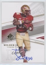 2014 SP Authentic Auto James Wilder Jr #7 Auto 0v1