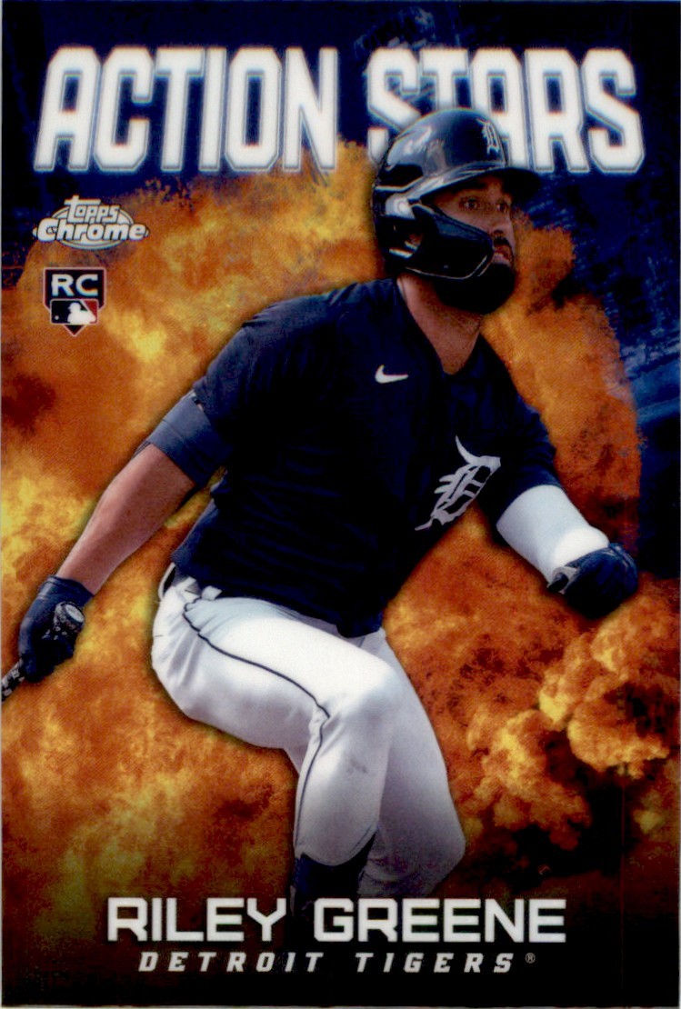 Riley Greene 2023 Topps Chrome Update Action Stars RC #ASC-8 Detroit Tigers
