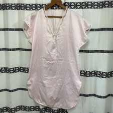 Vintage Sears Pink Lace Trim Nightgown Sleepwear Lingerie Size Small
