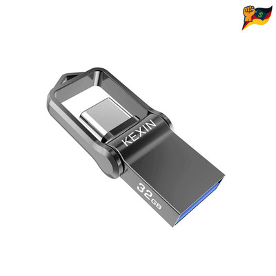 USB Stick KEXIN 32GB USB C Dual Speicherstick OTG Flash Drive Wasserdicht USB