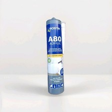  BOSTIK A80 Prof Acrylic Decorators Caulk Instantly Paintable White 310ml 