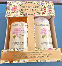 Crabtree Evelyn, Summer Hill, Bath Shower Gel and Body lotion set - New