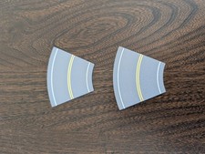 MRG RoadWayz - N Scale Road System - No Passing 45 degree Pair 50mm Wide