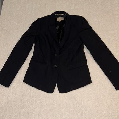 Banana Republic Blazer Size 12 Black Buttons Pockets