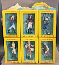 Marx Warriors of The World Revolutionary War Soldiers Set of 6 With Cards
