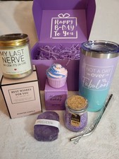 Gifts for Women, Mom Wife, Girlfriend Gifts Lavender Spa Gift Box Set,NEW IN BOX