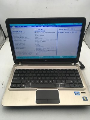 HP PAVILION DM4 - BOOTS TO BIOS - INTEL I5 2430M - NO RAM - NO OS - READ DESC-BB