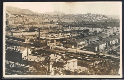 Ansichtskarte Genova, Panorama 