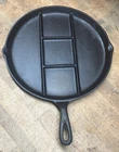 New ListingGriswold 665 Breakfast cast iron skillet HTF Divided - Cleaned Sits flat