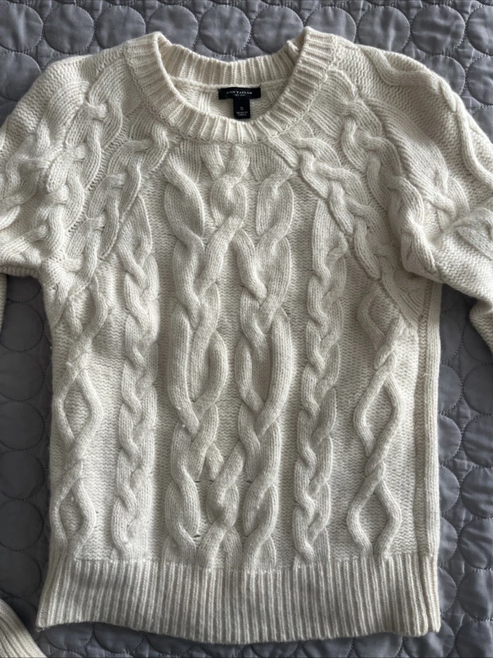 Женский пуловер Ann Taylor Loft цвет слоновой кости размер S - Изображение 2 из 4