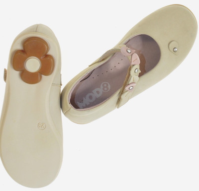 MOD 8 Leder Ballerinas Halbschuhe Mädchen festlich Blumenmädchen NEU 28