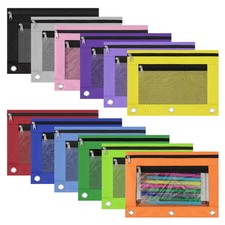 MoKo 3 Ring Binder Pouch with Zipper, Large Colorful Binder for Storing Sc 99052