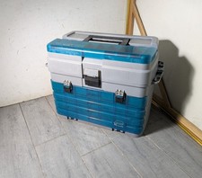 PLANO 759 Guide Series Large Tackle Box 4 Drawer Dividers Blue Case Fishing