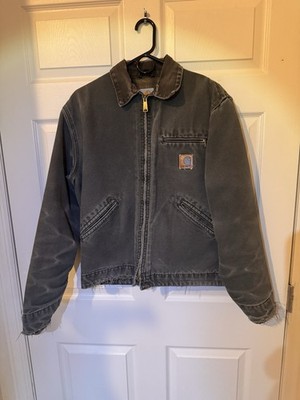 Vintage Carhartt Detroit Jacket J97MOS Moss Big Patch Blanket Line Honeycomb Med