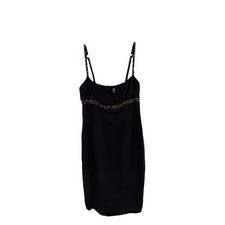 VTG 90's LAUNDRY Shelli Segal Black 100% silk babydoll Dress Size 4 Fairy Y2K