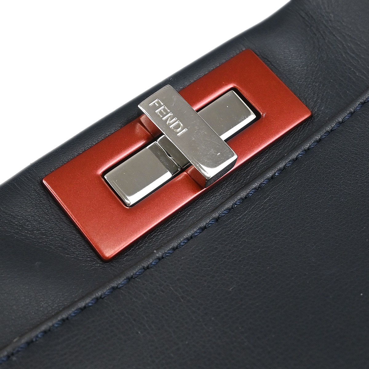 Fendi Black Leather Peekaboo 2way Handbag 8BN290-3ZN-178-8007